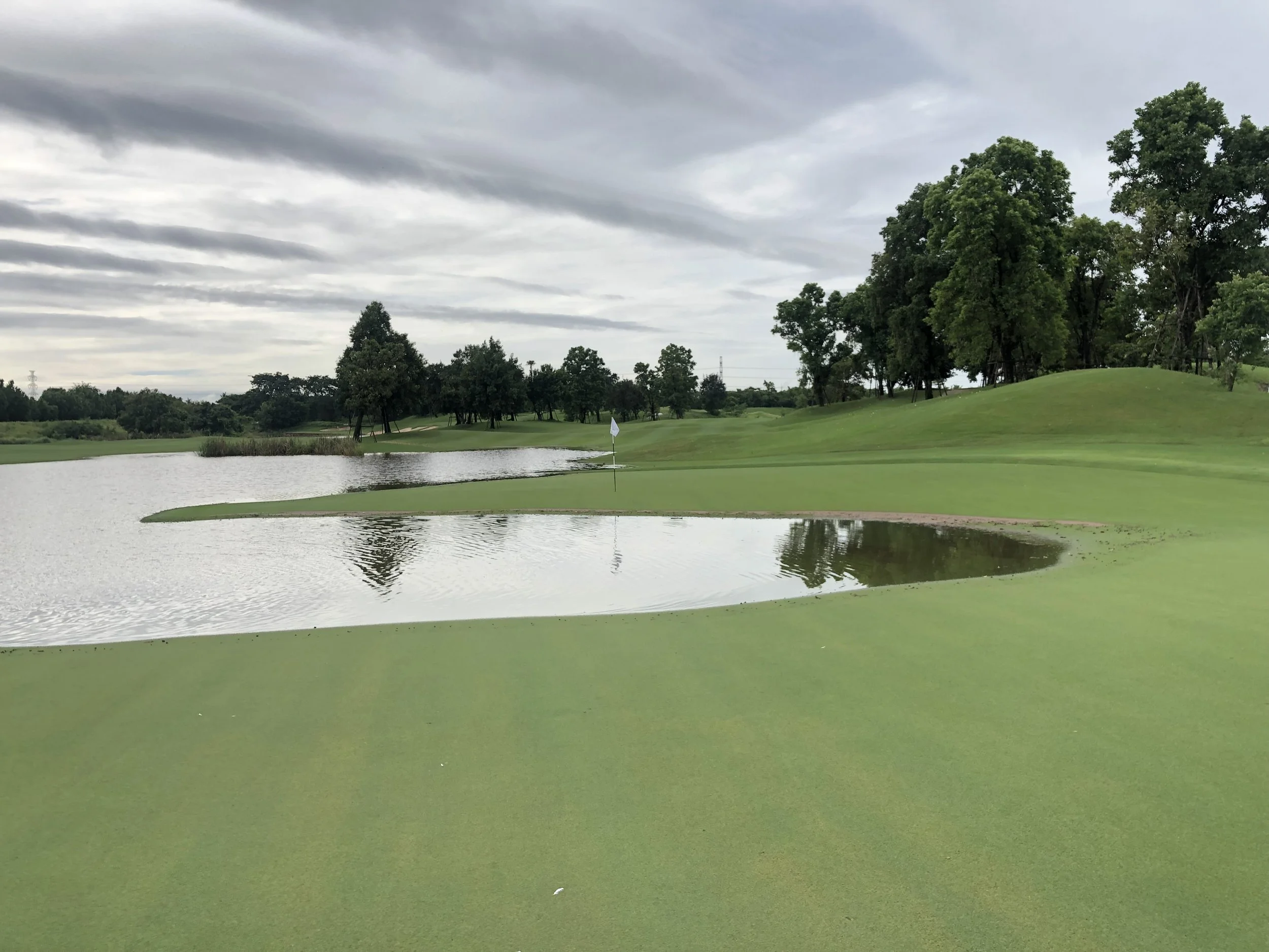 Flooded 3rd green