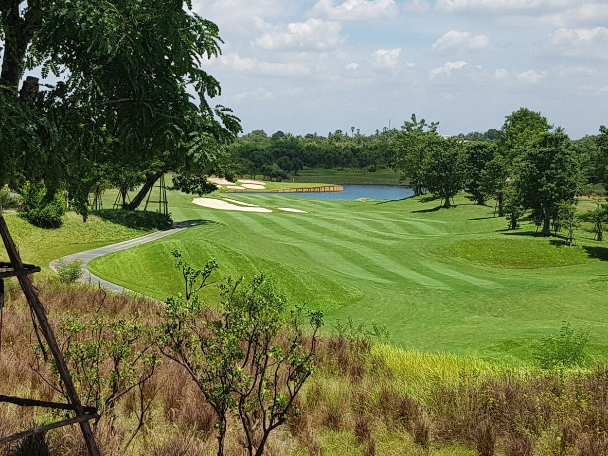 Looking down the 13th fairway at Nikanti Golf Club
