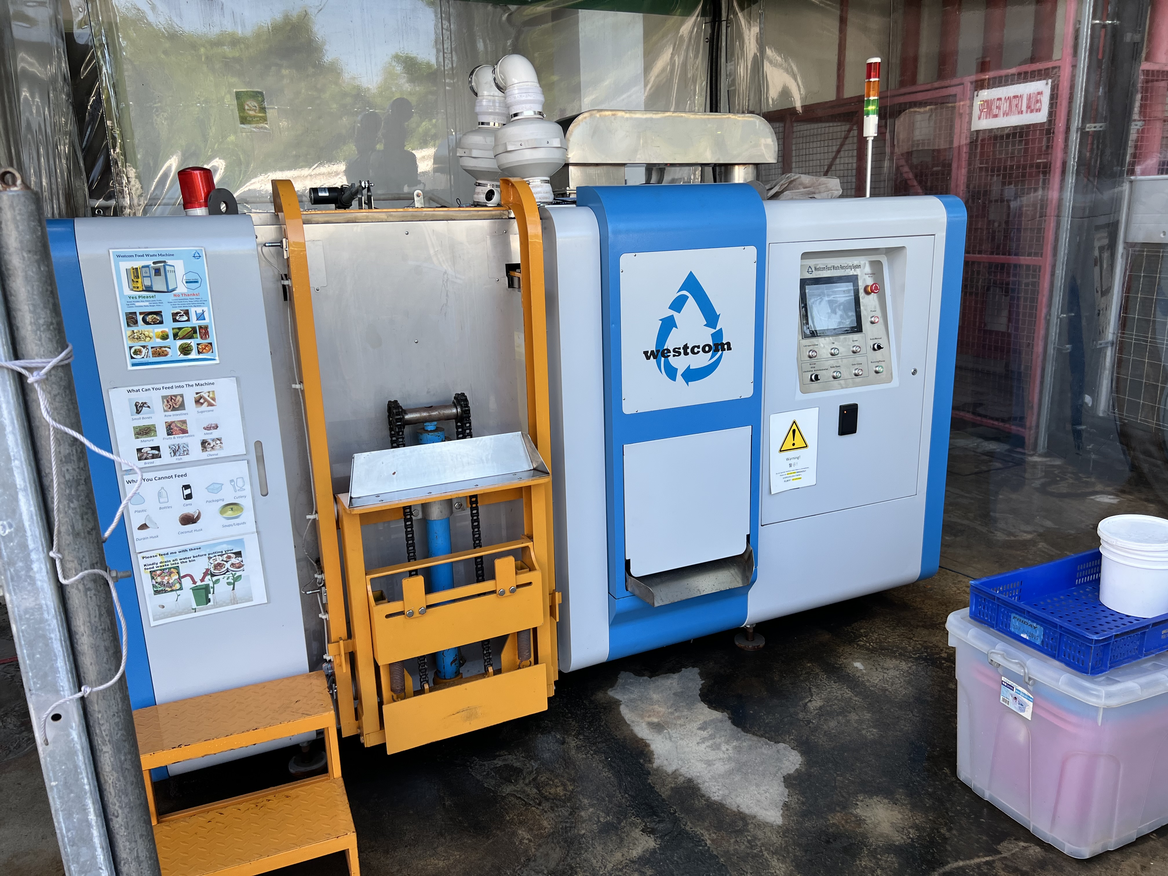The organic waste digestor at Sentosa Golf Club